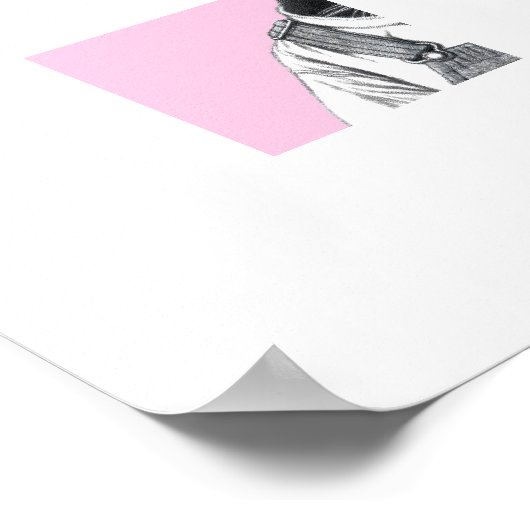 Calf in Dungaree (Ume) Poster (Ecke)