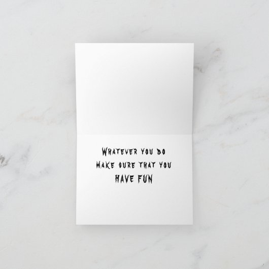 CALF IST FÜR HALLOWEEN BEREIT KARTE (Innenseite)