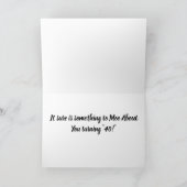 CALF KANN NICHT GLAUBEN, DASS SIE ***40*** GEBURT KARTE (Innenseite)