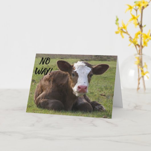 CALF KANN NICHT GLAUBEN, DASS SIE ***40*** GEBURT KARTE (Gelbe Blume)