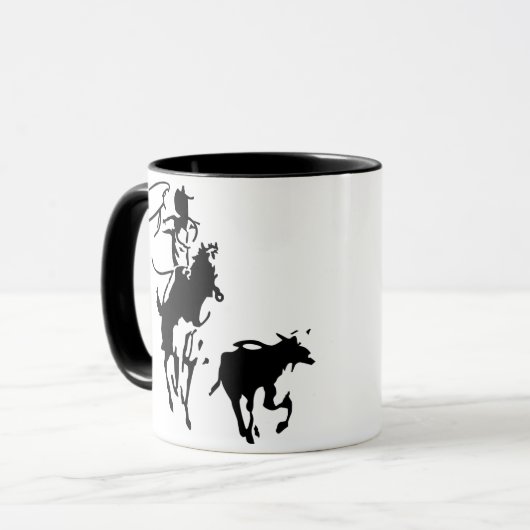 Calf Roping Tasse (Vorderseite Links)