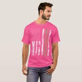 Calf Scramble American Flag Patriotic Rodeo T-Shirt (Vorne ganz)