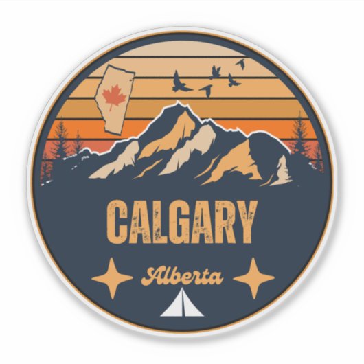 Calgary, Alberta Aufkleber (Vorderseite)