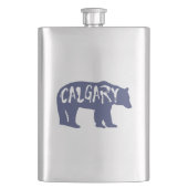 Calgary Alberta Bear Flachmann (Vorderseite)