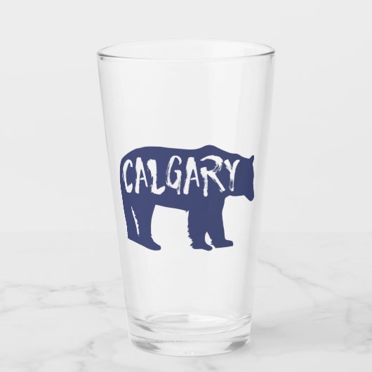 Calgary Alberta Bear Glas (Vorderseite)