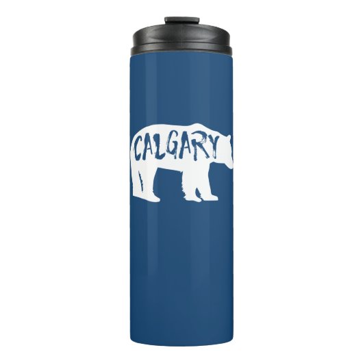 Calgary Alberta Bear Thermosbecher (Vorderseite)
