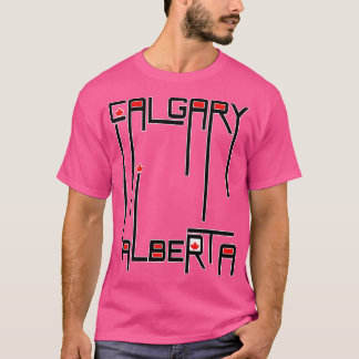 Calgary Alberta Canada Flag T-Shirt