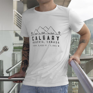 Calgary Alberta Canada Minimalistisch Souvenirs T-Shirt