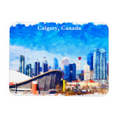 Calgary Alberta Canada Panorama View Magnet (Horizontal)