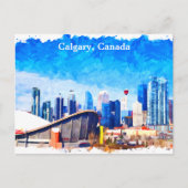 Calgary Alberta Canada Panorama View Postkarte (Vorderseite)