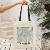 Calgary, Alberta City Map Tote Bag Tragetasche
