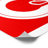 Calgary, Alberta-Flagge Poster (Ecke)