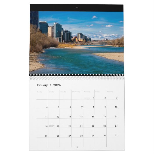 Calgary, Alberta, Kanada Kalender (Jan 2026)