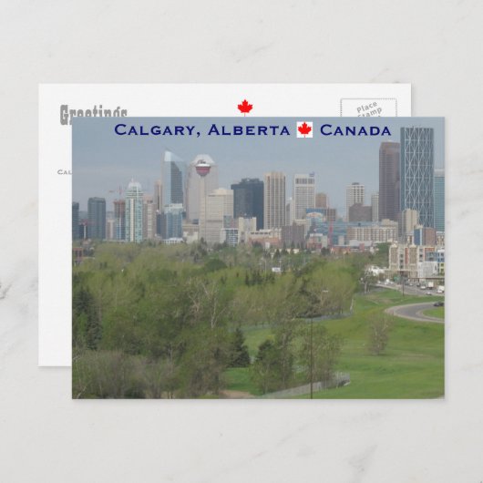 Calgary Alberta Kanada Postkarte (Vorne/Hinten)