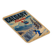 Calgary Alberta Kanada Skiing Souvenirs in den 50e Magnet (Rechte Seite)