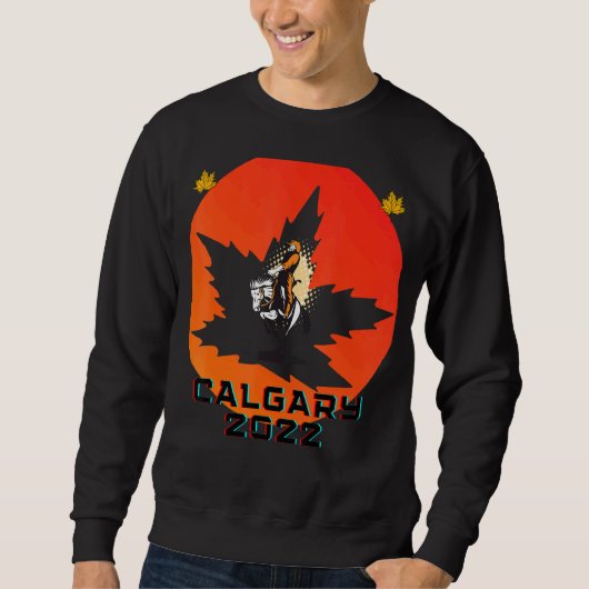 Calgary Alberta Kanadischer Western Tradition & Ge Sweatshirt (Vorderseite)
