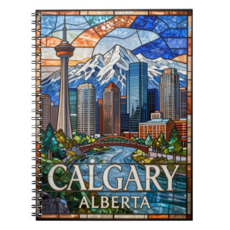 Calgary Alberta Moderne städtische Landschaft 🌊 Notizblock