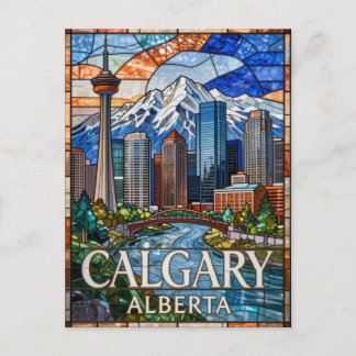 Calgary Alberta Moderne Stadtlandschaft 🌊 Postkarte