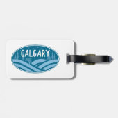 Calgary Alberta Outdoor Gepäckanhänger (Rückseite horizontal)