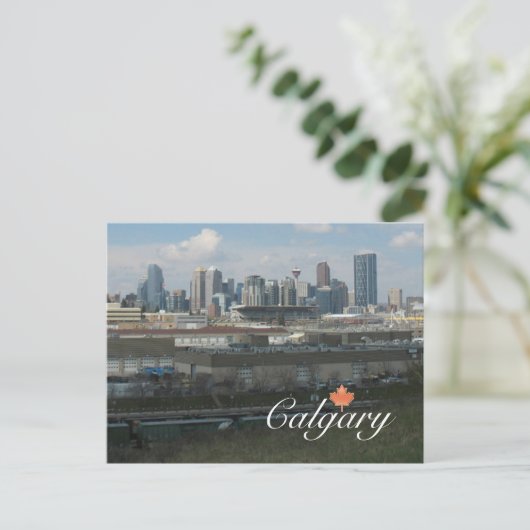 Calgary Alberta Postkarte (Stehend Vorderseite)
