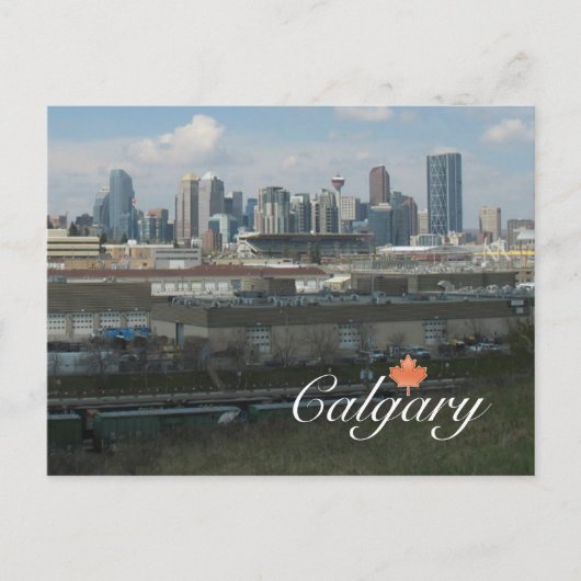 Calgary Alberta Postkarte (Vorderseite)