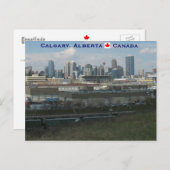 Calgary Alberta Postkarte (Vorne/Hinten)