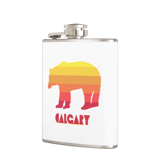 Calgary Alberta Rainbow Bear Flachmann (Links)