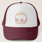Calgary Alberta Retro Bear Truckerkappe (Vorderseite)