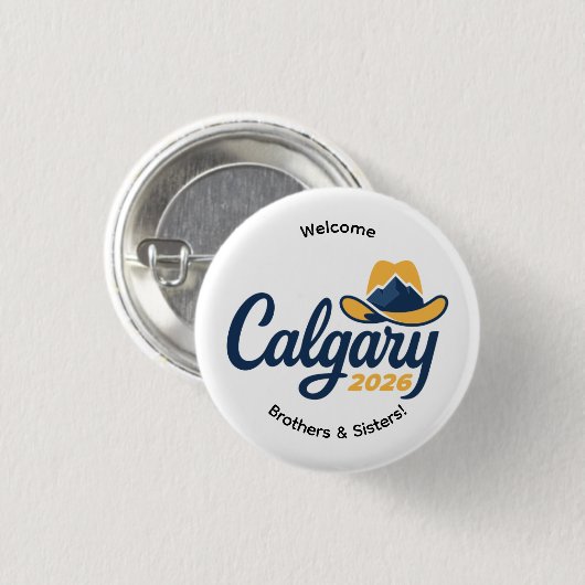 Calgary Canada 2026 International Convention Pin Button (Vorne & Hinten)