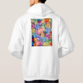 Calgary Canada City Map Hoodie (Rückseite)