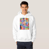 Calgary Canada City Map Hoodie (Vorne ganz)