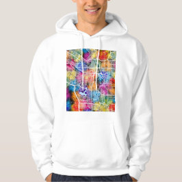 Calgary Canada City Map Hoodie