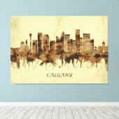 Calgary Canada Cityscape Leinwanddruck (Insitu (Holzboden))
