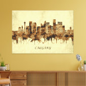 Calgary Canada Cityscape Leinwanddruck (Insitu (Wohnzimmer))