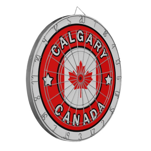 Calgary Canada Dartscheibe (Vorderseite Links)