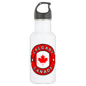 Calgary Canada Edelstahlflasche (Vorderseite)