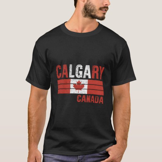 Calgary Canada Flag Canadian Mens Womens Kids T-Shirt (Vorderseite)