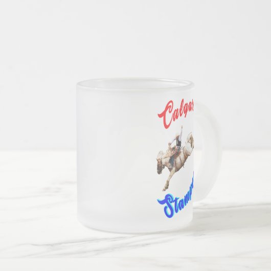 Calgary Canada Horses July Riders Calgary Stampede Mattglastasse (VorderseiteRechts)