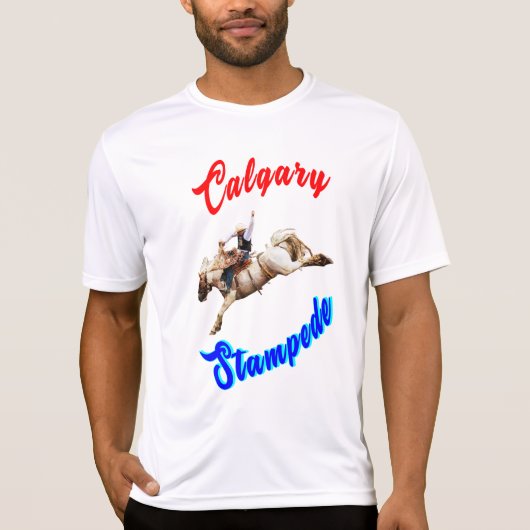 Calgary Canada Horses July Riders Calgary Stampede T-Shirt (Vorderseite)