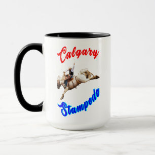Calgary Canada Horses July Riders Calgary Stampede Tasse