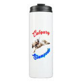 Calgary Canada Horses July Riders Calgary Stampede Thermosbecher (Vorderseite)