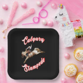 Calgary Canada Hourse July Riders Calgary Stampede Pappteller (Party)