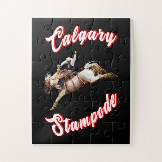 Calgary Canada Hourse July Riders Calgary Stampede Puzzle (Vertikal)