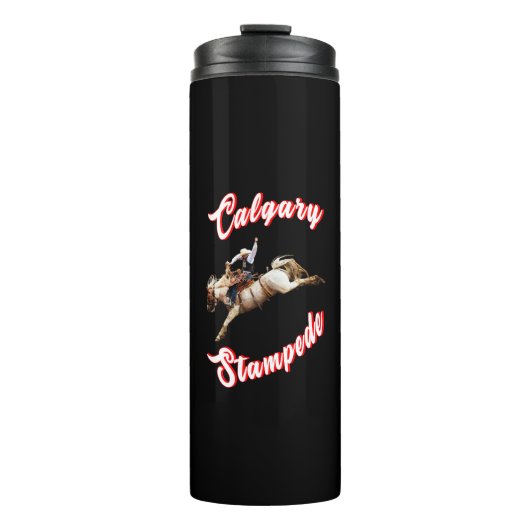 Calgary Canada Hourse July Riders Calgary Stampede Thermosbecher (Vorderseite)