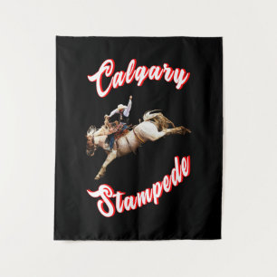 Calgary Canada Hourse July Riders Calgary Stampede Wandteppich