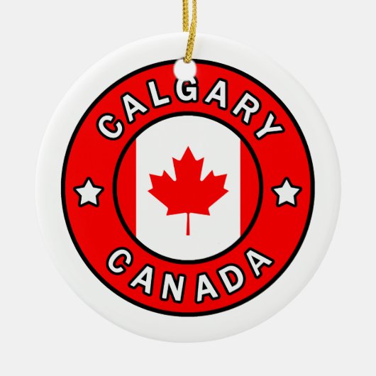 Calgary Canada Keramik Ornament (Vorne)