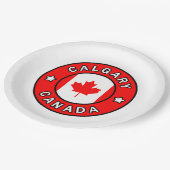 Calgary Canada Pappteller (Schrägansicht)