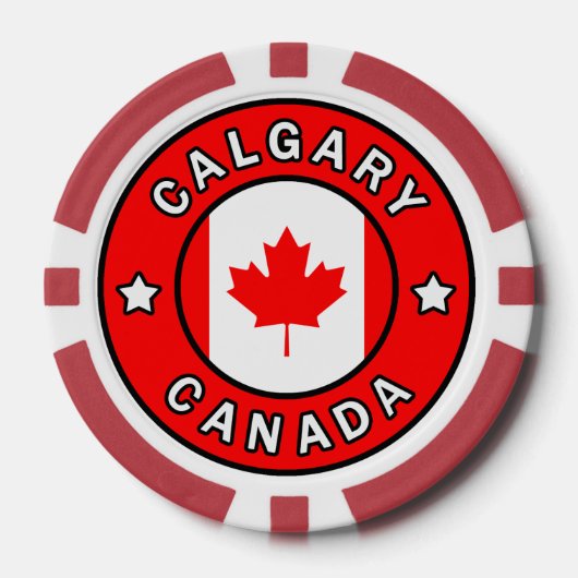 Calgary Canada Pokerchips (Vorderseite)