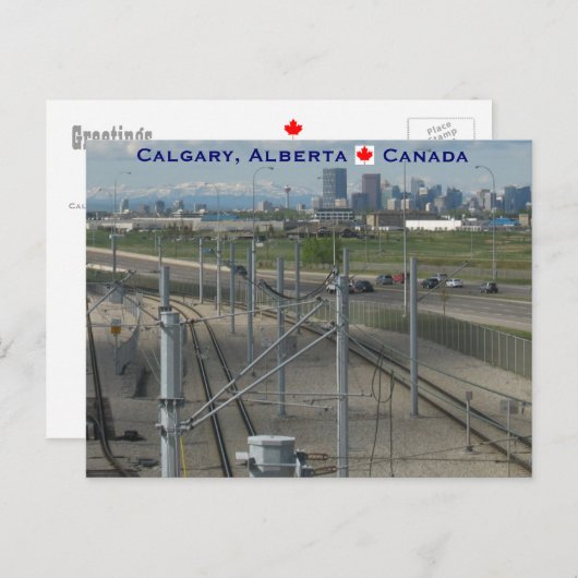 Calgary Canada Postkarte (Vorne/Hinten)