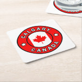 Calgary Canada Rechteckiger Pappuntersetzer (angewinkelt)